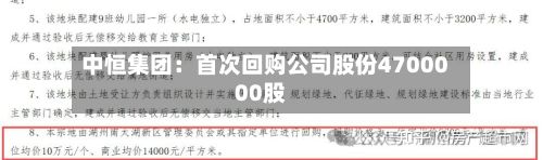 中恒集团：首次回购公司股份4700000股-第3张图片