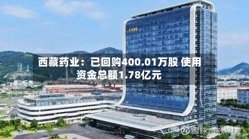 西藏药业：已回购400.01万股 使用资金总额1.78亿元-第3张图片