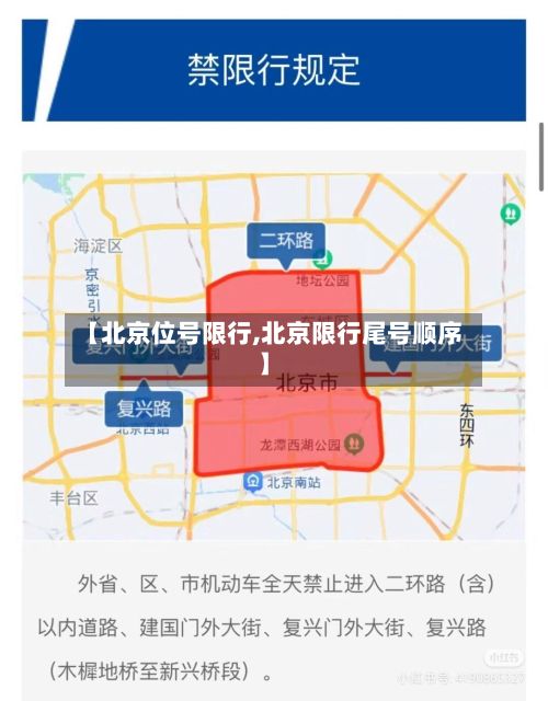 【北京位号限行,北京限行尾号顺序】