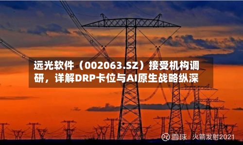 远光软件（002063.SZ）接受机构调研，详解DRP卡位与AI原生战略纵深-第2张图片