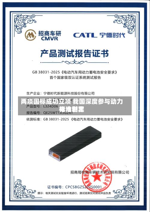 两项国标成功立项 我国深度参与动力电池世界
标准制定-第2张图片