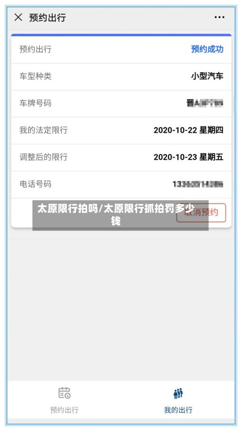 太原限行拍吗/太原限行抓拍罚多少钱