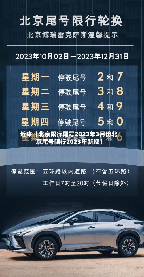 近来【北京限行尾号2023年3月份北京尾号限行2023年新规】