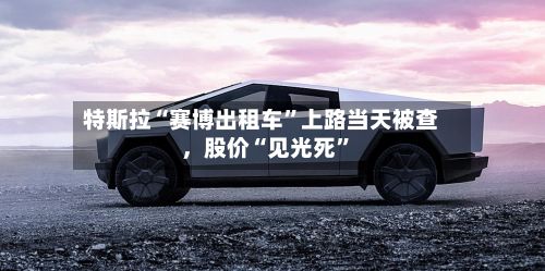 特斯拉“赛博出租车”上路当天被查，股价“见光死”-第2张图片