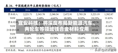 宜安科技：将深度布局新能源汽车、两轮车等领域镁合金材料应用-第2张图片
