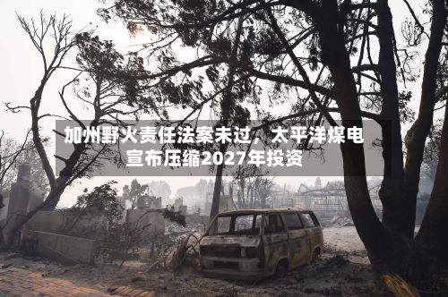 加州野火责任法案未过	，太平洋煤电宣布压缩2027年投资-第2张图片