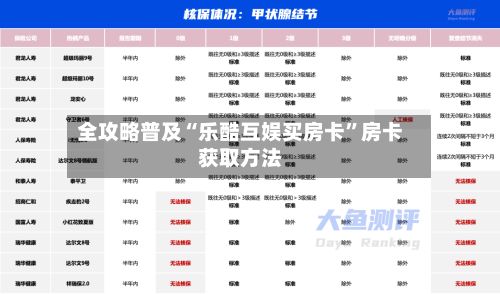 全攻略普及“乐酷互娱买房卡”房卡获取方法-第2张图片
