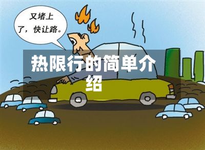 热限行的简单介绍