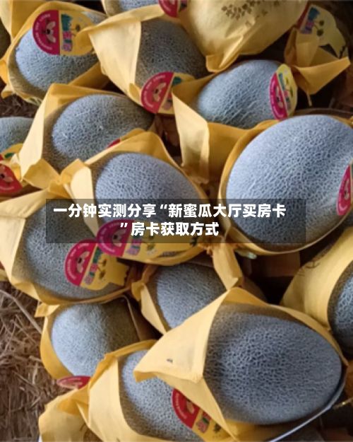 一分钟实测分享“新蜜瓜大厅买房卡	”房卡获取方式-第3张图片