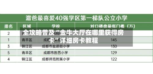 全攻略普及“金牛大厅在哪里获得房卡”详细房卡教程-第2张图片