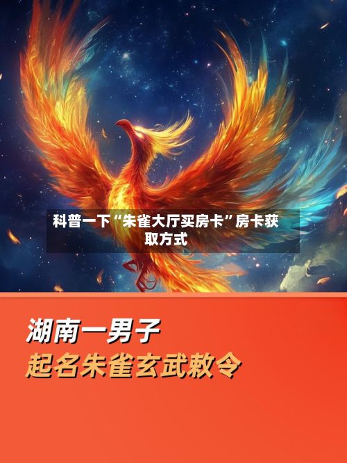 科普一下“朱雀大厅买房卡”房卡获取方式-第2张图片