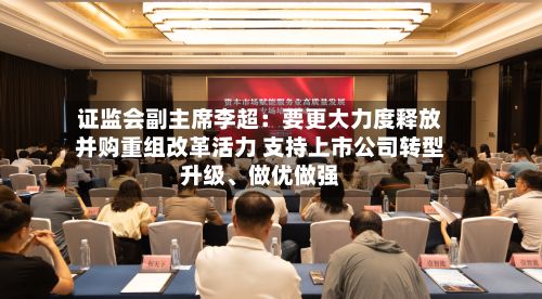 证监会副主席李超：要更大力度释放并购重组改革活力 支持上市公司转型升级、做优做强-第2张图片