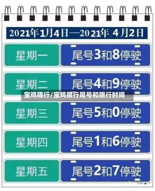 宝鸡限行/宝鸡限行尾号和限行时间-第2张图片
