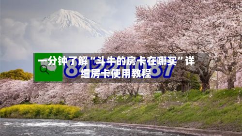 一分钟了解“斗牛的房卡在哪买	”详细房卡使用教程-第3张图片