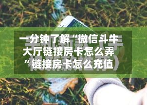 一分钟了解“微信斗牛大厅链接房卡怎么弄”链接房卡怎么充值-第2张图片