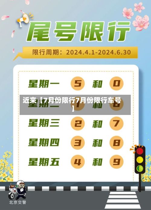 近来【7月份限行7月份限行车号】-第2张图片