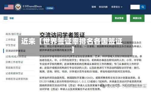 近来【世界签证率排名各国签证】-第2张图片