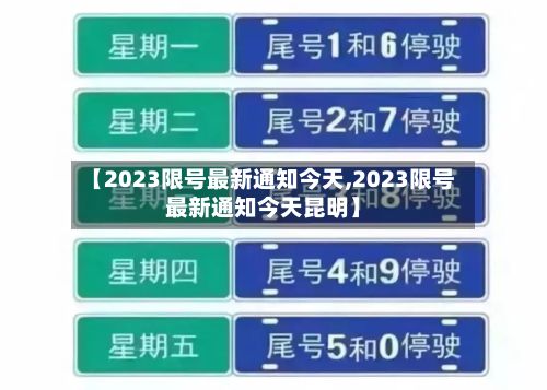 【2023限号最新通知今天,2023限号最新通知今天昆明】-第2张图片