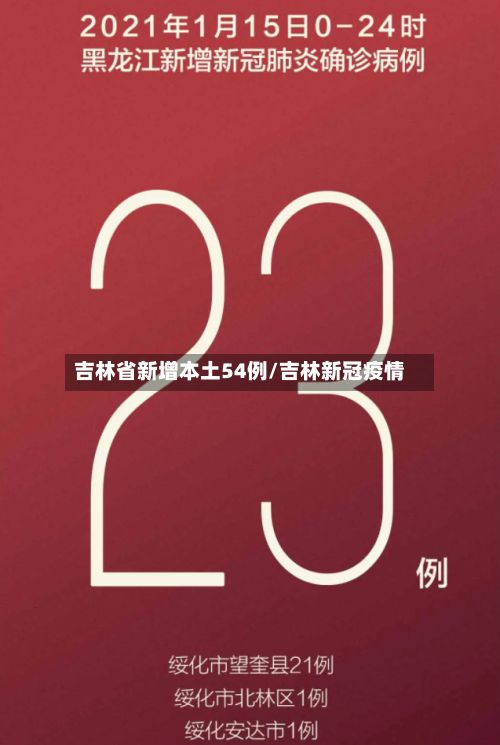 吉林省新增本土54例/吉林新冠疫情-第2张图片