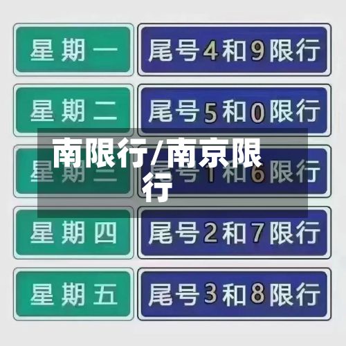 南限行/南京限行-第2张图片
