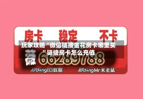 玩家攻略“微信链接金花房卡哪里买”链接房卡怎么充值-第2张图片