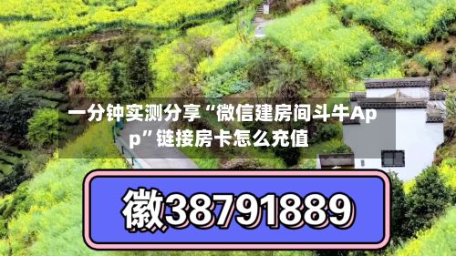 一分钟实测分享“微信建房间斗牛App”链接房卡怎么充值-第2张图片