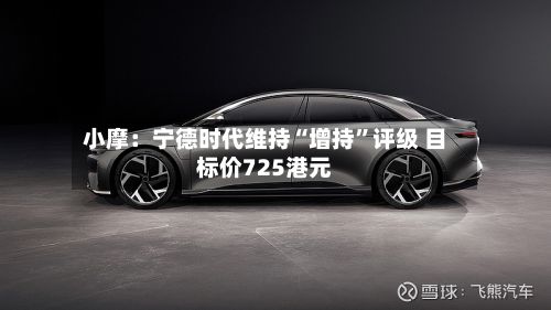 小摩：宁德时代维持“增持”评级 目标价725港元-第1张图片