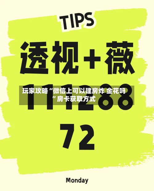 玩家攻略“微信上可以建房炸 金花吗	”房卡获取方式-第3张图片