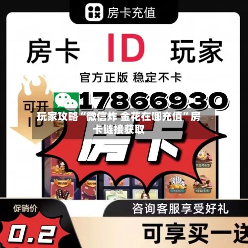 玩家攻略“微信炸 金花在哪充值”房卡链接获取-第2张图片