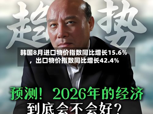 韩国8月进口物价指数同比增长15.6%，出口物价指数同比增长42.4%-第2张图片
