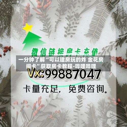 一分钟了解“可以建房玩的炸 金花房间卡”获取房卡教程-哔哩哔哩-第2张图片