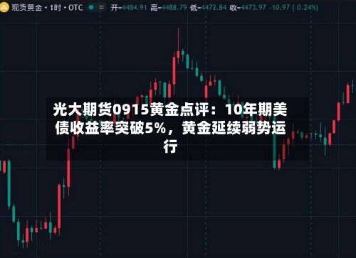 光大期货0915黄金点评：10年期美债收益率突破5%	，黄金延续弱势运行-第3张图片