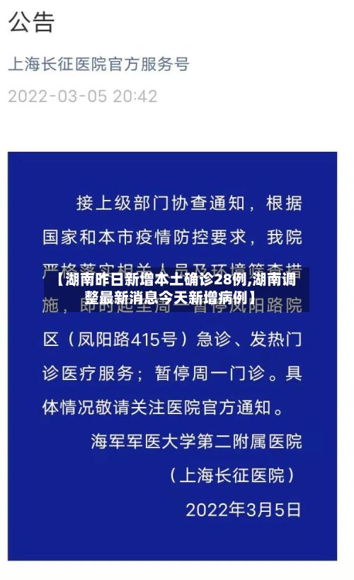 【湖南昨日新增本土确诊28例,湖南调整最新消息今天新增病例】-第2张图片