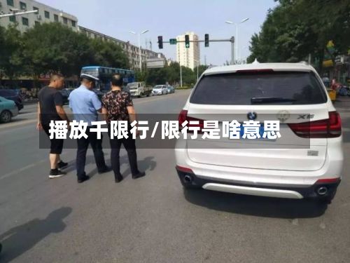 播放千限行/限行是啥意思-第2张图片