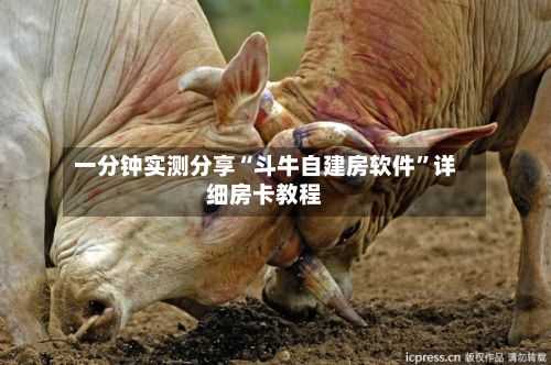 一分钟实测分享“斗牛自建房软件”详细房卡教程-第2张图片