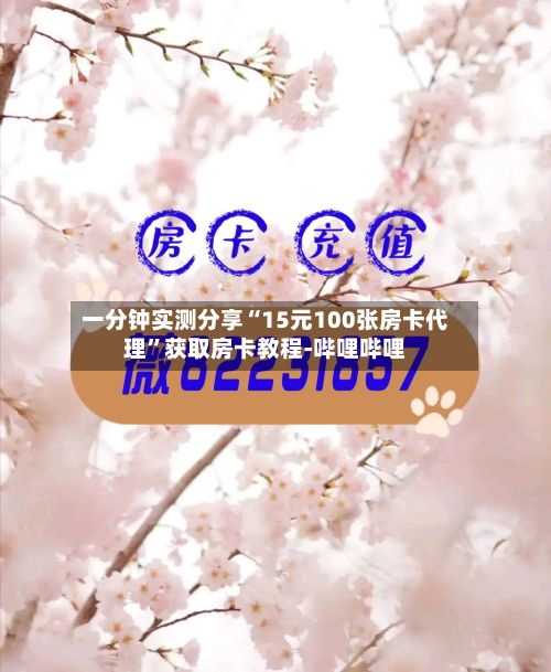一分钟实测分享“15元100张房卡代理”获取房卡教程-哔哩哔哩-第2张图片