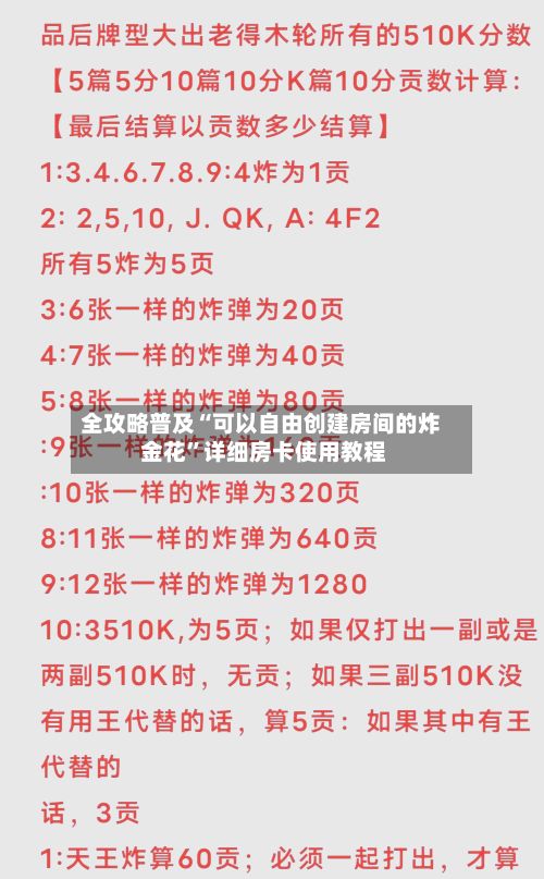 全攻略普及“可以自由创建房间的炸 金花”详细房卡使用教程