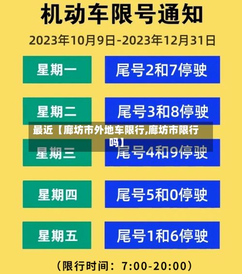 最近【廊坊市外地车限行,廊坊市限行吗】-第3张图片
