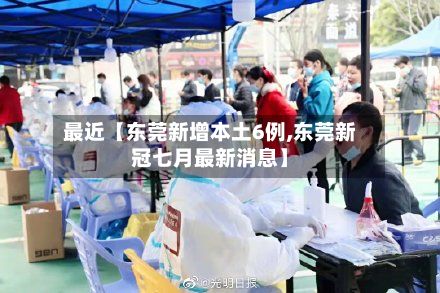 最近【东莞新增本土6例,东莞新冠七月最新消息】-第2张图片