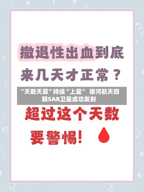 “天数天算”持续“上星” 银河航天四颗SAR卫星成功发射