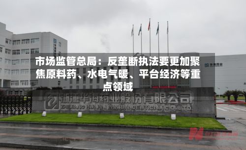市场监管总局：反垄断执法要更加聚焦原料药、水电气暖、平台经济等重点领域-第1张图片