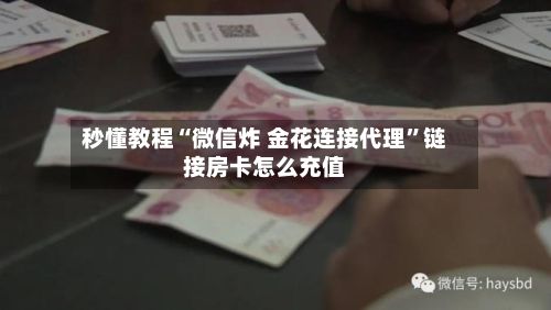 秒懂教程“微信炸 金花连接代理”链接房卡怎么充值-第2张图片
