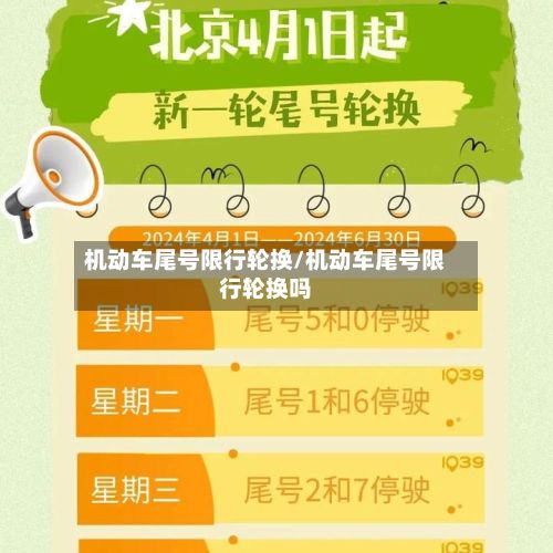 机动车尾号限行轮换/机动车尾号限行轮换吗-第2张图片