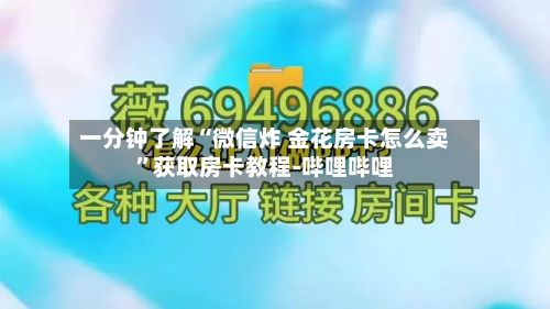 一分钟了解“微信炸 金花房卡怎么卖”获取房卡教程-哔哩哔哩-第2张图片