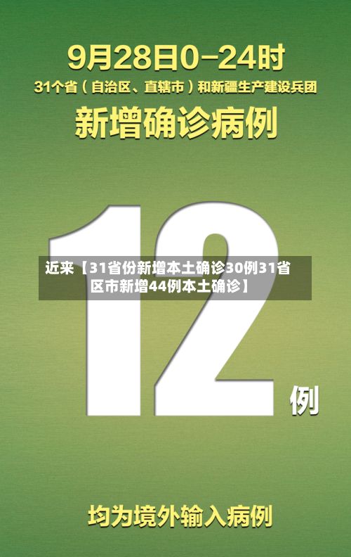 近来【31省份新增本土确诊30例31省区市新增44例本土确诊】-第2张图片