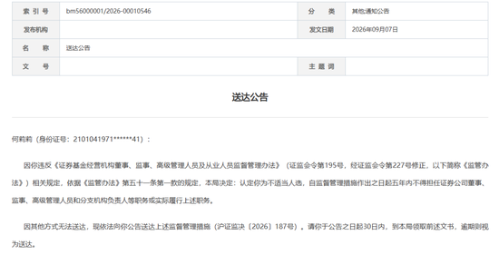 唏嘘！16年营业部总经理遭“公告寻人”禁业五年